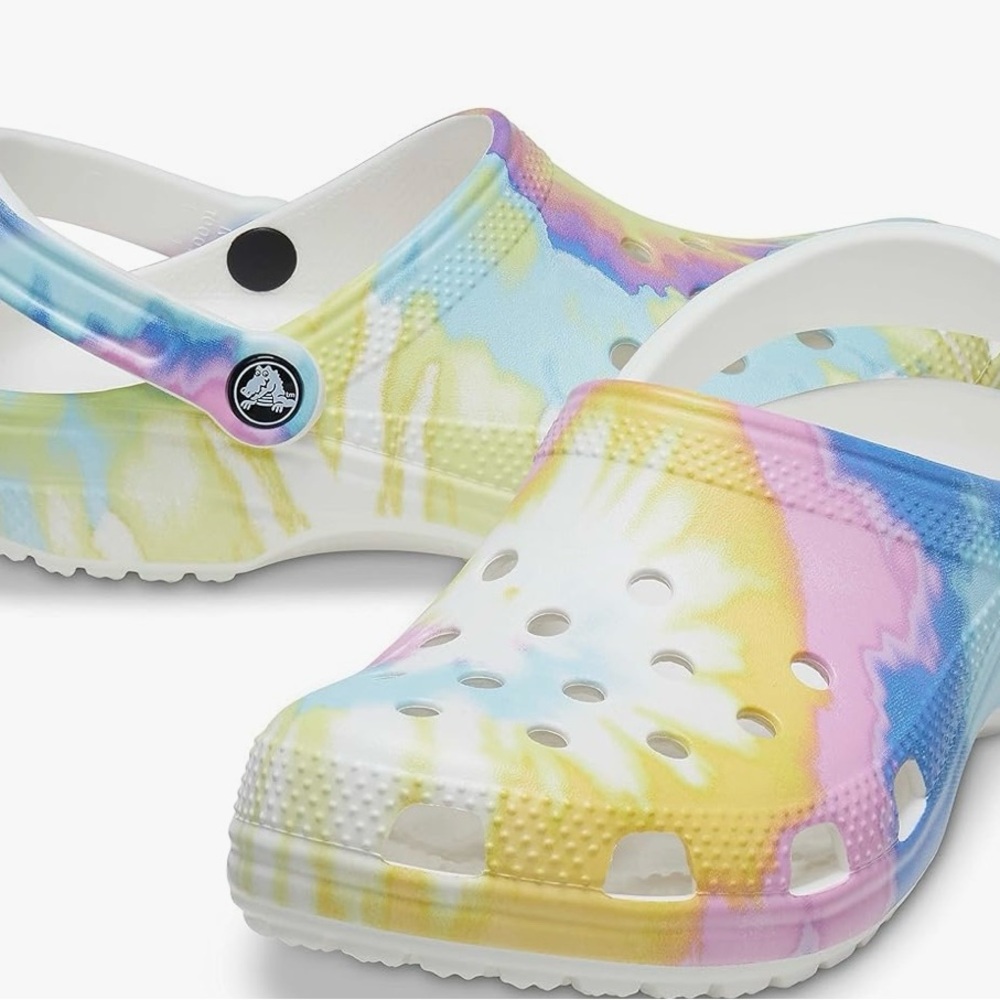 CROCS- Tie dye, women’s size 6.